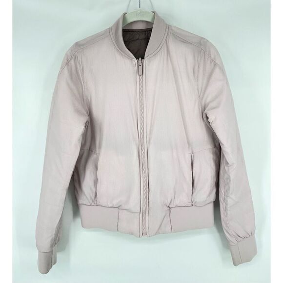 Lululemon Non-Stop Bomber Reversible Jacket PinkFawn Size 4 W4BDGS PrimaLoft EUC - Picture 5 of 10